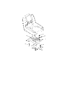 Seat adjustment Diagram and Parts List for 17AC2ACG055  MTD Lawn Mower