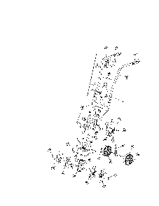 Tines/shield/handles Diagram and Parts List for 21CK144G799  MTD Cultivator
