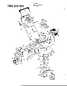 5hp 21" mulching mower Diagram and Parts List for 3721805  MTD Lawn Mower