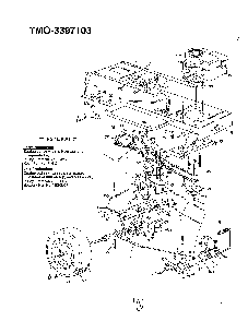 38" lawn tractor/wheel chart page 3 Diagram and Parts List for 3397103  MTD Lawn Tractor