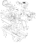 Page C Diagram and Parts List for 36-504-033 1986 MTD Lawn Tractor