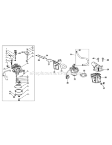 370-Ju-11_Carburetor Diagram and Parts List for 370-JU-11  MTD Engine