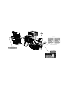 370-Ju-11_Label_Map Diagram and Parts List for 370-JU-11  MTD Engine
