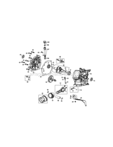 370-Ju_Crankcase Diagram and Parts List for 370-JU  MTD Engine