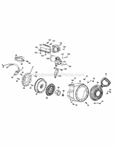 370-Sub-11_Starter_Assembly_And_Blower_Housing Diagram and Parts List for 370-SUB-11  MTD Engine