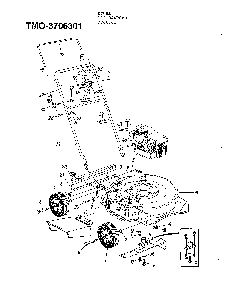 Mower Diagram and Parts List for 3706301  MTD Lawn Mower