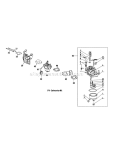 375-Su_Carburetor Diagram and Parts List for 375-SU  MTD Engine