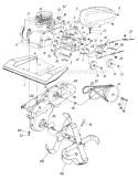 Page C Diagram and Parts List for 381-305 1989 MTD Tiller