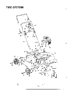3.75hp 22" rotary mower Diagram and Parts List for 3707609  MTD Lawn Mower