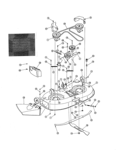 42-Inch Deck Diagram and Parts List for 13AC762F755  MTD Lawn Tractor