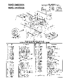 18 hp/42" and 46" tractor page 10 Diagram and Parts List for 3500006  MTD Lawn Tractor