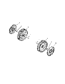 Wheels Diagram and Parts List for 31AS2T6D799  MTD Snow Blower