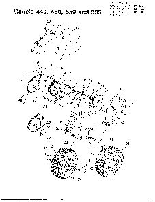 Snow throwers/wheel charts Diagram and Parts List for 310-550-000  MTD Snow Blower