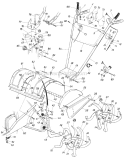 Page C Diagram and Parts List for 405-032 1987 MTD Tiller