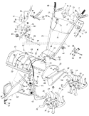 Page C Diagram and Parts List for 405-064 1988 MTD Tiller