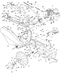 Page D Diagram and Parts List for 405-111 1987 MTD Tiller