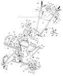 Page C Diagram and Parts List for 405-192 1989 MTD Tiller