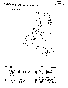 19" electric mower-handle detail Diagram and Parts List for 37211A  MTD Lawn Mower