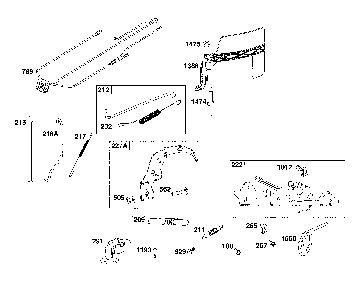 Controls Diagram and Parts List for 17ADFACT093  MTD Lawn Mower