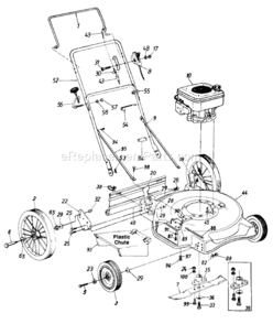 Page A Diagram and Parts List for 4232A09 1990 MTD Lawn Mower