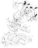 Page A Diagram and Parts List for 430-050 1987 MTD Tiller