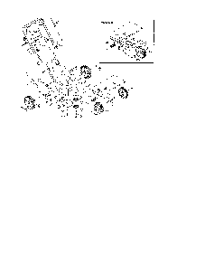 Flywheel/pulley/wheels Diagram and Parts List for 25B-550A729  MTD Edger