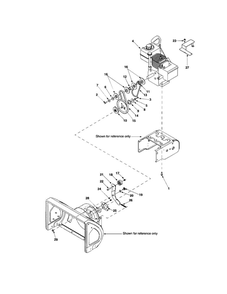 Engine/Auger Idler Diagram and Parts List for 31A-3BAD762  MTD Snow Blower