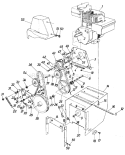 Page B Diagram and Parts List for 318-552-000 1988 MTD Snow Blower