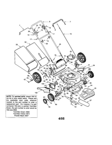 Part Location Diagram of 647-04014 MTD Control Lever