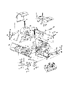 Deck assembly Diagram and Parts List for 33931A  MTD Lawn Tractor