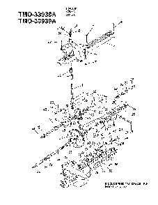 Single speed transaxle Diagram and Parts List for 33939A  MTD Lawn Tractor