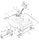 Page B Diagram and Parts List for 476B083 1988 MTD Lawn Mower