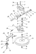 Page C Diagram and Parts List for 476B083 1988 MTD Lawn Mower