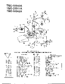 42" lawn tractors Diagram and Parts List for 33940A  MTD Lawn Tractor