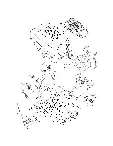 K style (troy-bilt) hood Diagram and Parts List for 13AL795T057  MTD Lawn Tractor