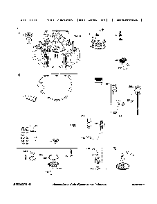 Cylinder/sump/dipstick Diagram and Parts List for PGT9500  MTD Lawn Tractor