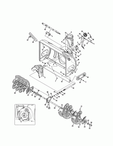 Auger housing/spiral Diagram and Parts List for 31AH5DTH799  MTD Snow Blower