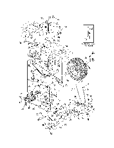 Transmission Diagram and Parts List for 13AX605H730  MTD Lawn Tractor