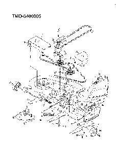 18hp 46" lawn tractor Diagram and Parts List for 3400005  MTD Lawn Tractor