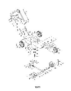 Edger Diagram and Parts List for 25B-521A700  MTD Edger