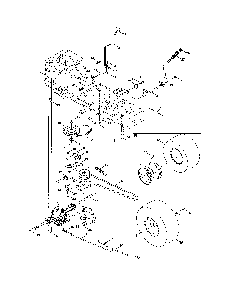 Transmission Diagram and Parts List for 769-05404  MTD Lawn Tractor