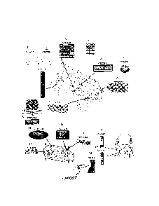 Decals Diagram and Parts List for 13A878XT099  MTD Lawn Tractor