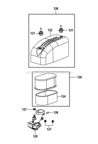 4P90Hu_Air_Intake Diagram and Parts List for 4P90HU  MTD Engine