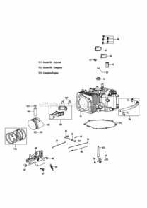 4P90Hu_Crankcase Diagram and Parts List for 4P90HU  MTD Engine