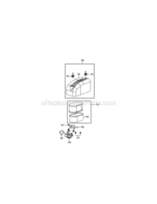 4P90Jt_Air_Intake Diagram and Parts List for 4P90JT  MTD Engine