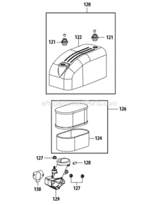 4P90Jua_Air_Intake Diagram and Parts List for 4P90JUA  MTD Engine
