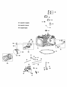 4P90Ju_Crankcase Diagram and Parts List for 4P90JU  MTD Engine