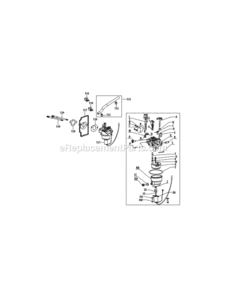 4P90M0_Carburetor_Assembly Diagram and Parts List for 4P90M0  MTD Engine