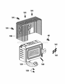 4P90Mub_Muffler_Assembly Diagram and Parts List for 4P90MUB  MTD Engine