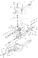 Page F Diagram and Parts List for 504-050 1987 MTD Lawn Tractor